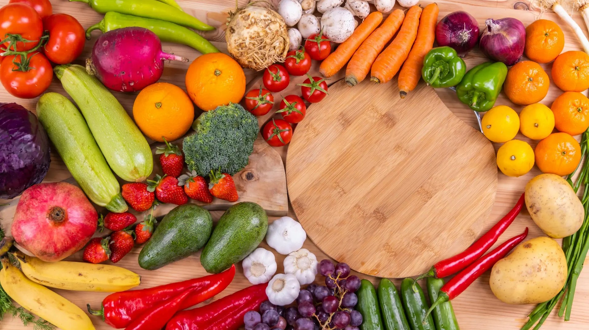 Fresh fruit and vegetables rich in libido-boosting vitamins — photo by Engin Akyurt